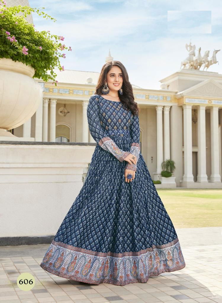 Mohini 545 To 609 Printed Readymade Gown Catalog
